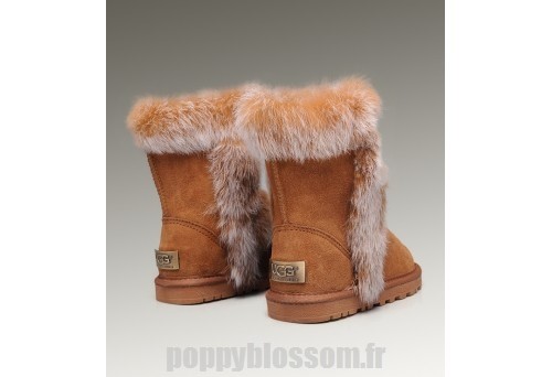 Promotions Bottes Ugg-046 court en fourrure de renard de chataigne?